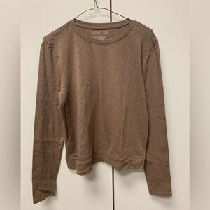 Rachel Zoe Brown Long Sleeve Top